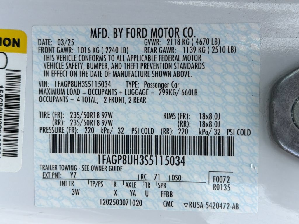 Used 2025 Ford Mustang Premium RWD image 37