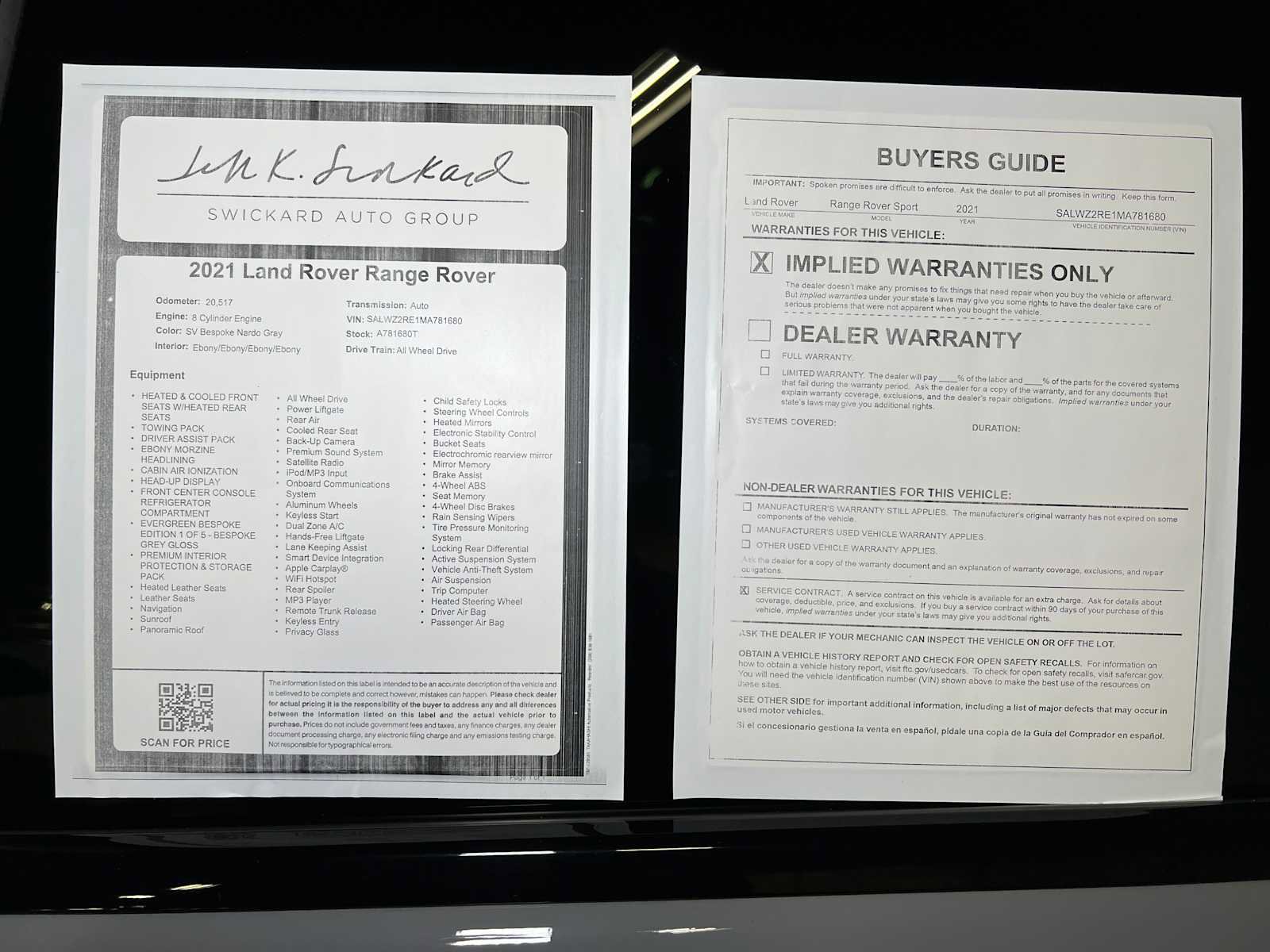 Used 2021 Land Rover Range Rover Sport SVR Carbon Edition image 45