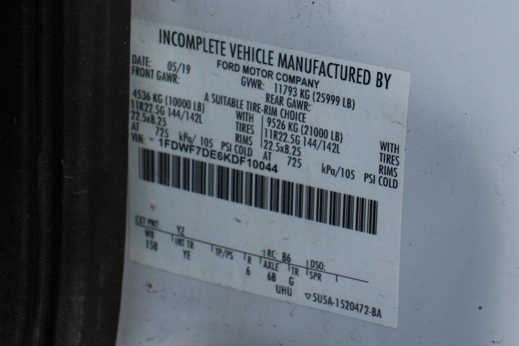 Used 2019 Ford F750 2WD Regular Cab Super Duty image 56