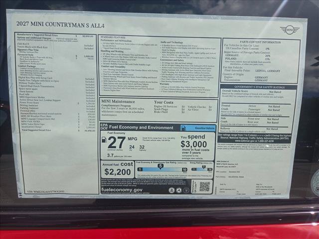 New 2027 MINI Cooper Countryman S AWD/4WD image 17