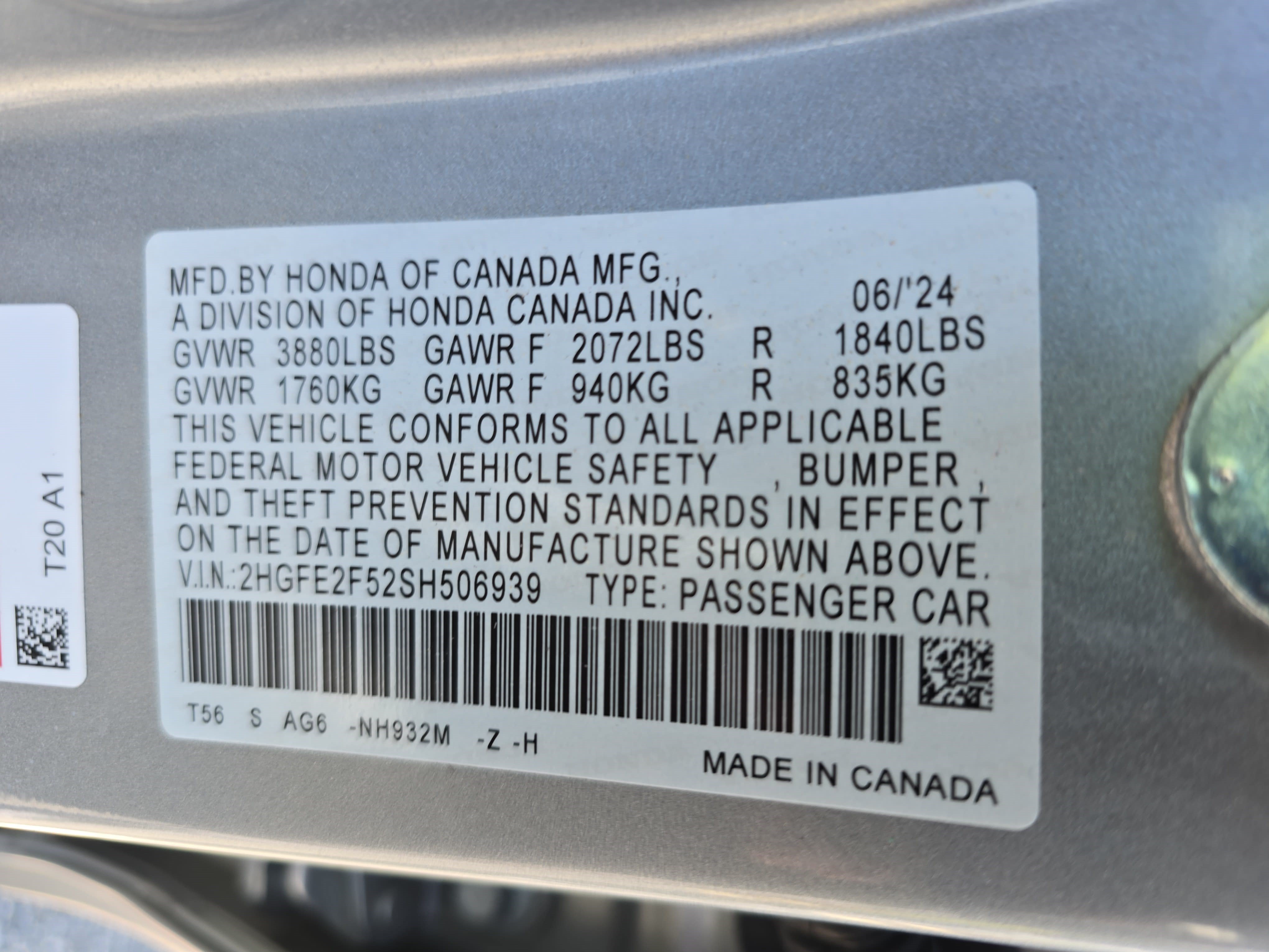 Certified 2025 Honda Civic Sport image 33