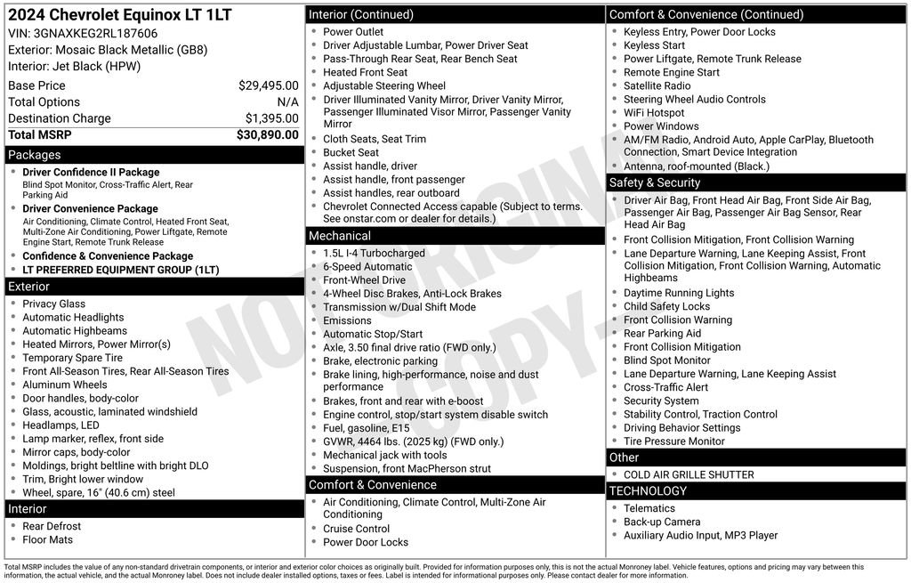 Used 2024 Chevrolet Equinox LT FWD image 38