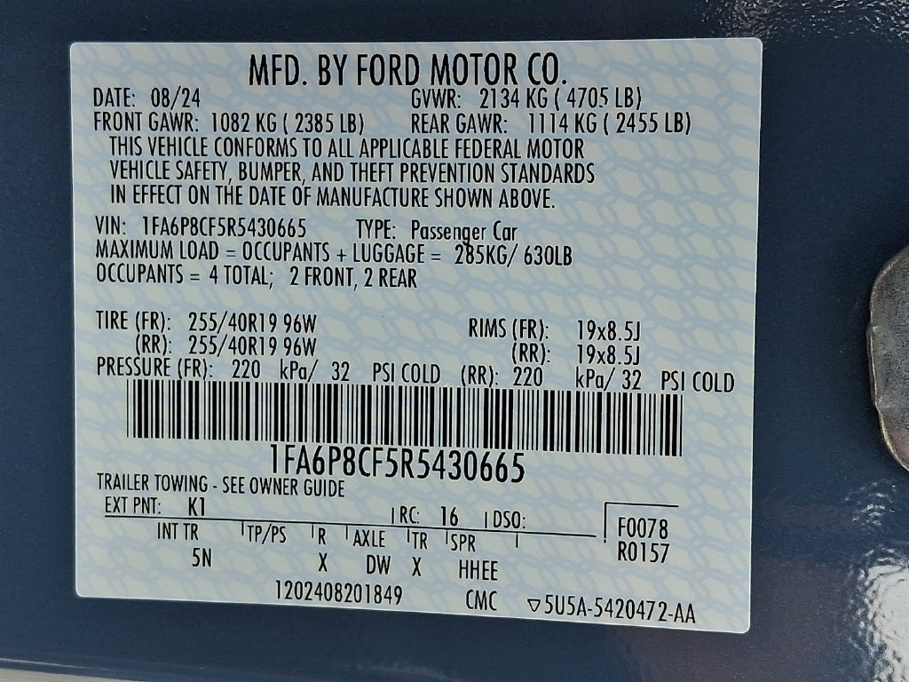 Used 2024 Ford Mustang GT Premium w/ California Special Package RWD image 28