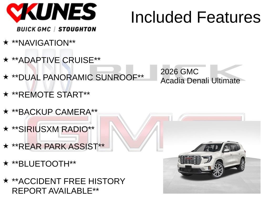 New 2026 GMC Acadia Denali Ultimate AWD/4WD image 2