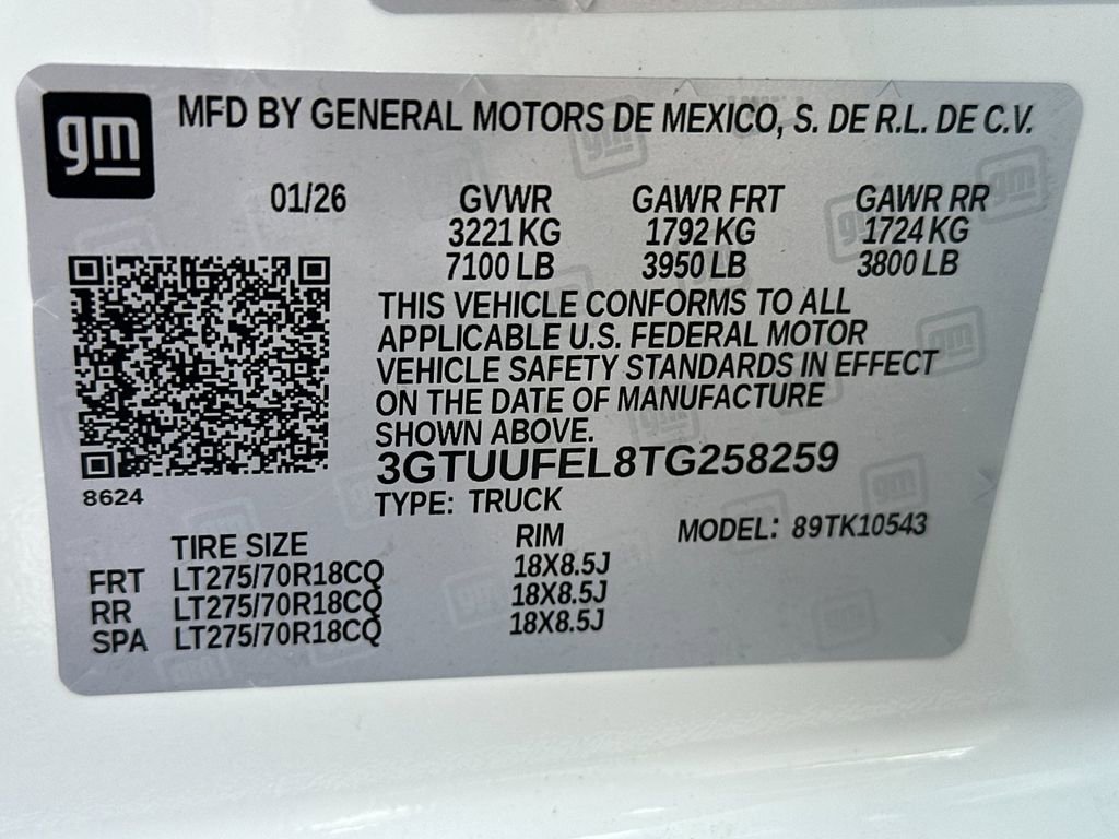 New 2026 GMC Sierra 1500 AT4X w/ LPO, Black Badging Package image 26