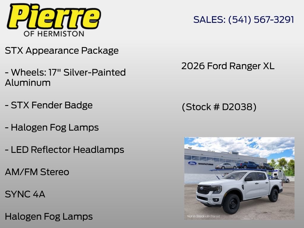 New 2026 Ford Ranger XL w/ Trailer Tow Package AWD/4WD image 12