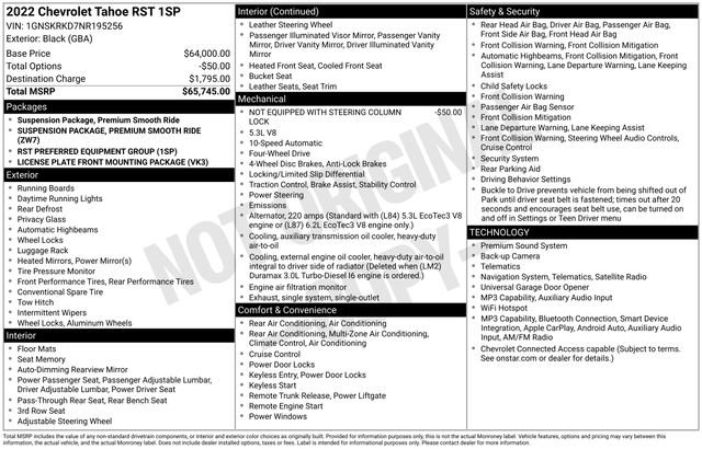 Used 2022 Chevrolet Tahoe RST AWD/4WD image 5