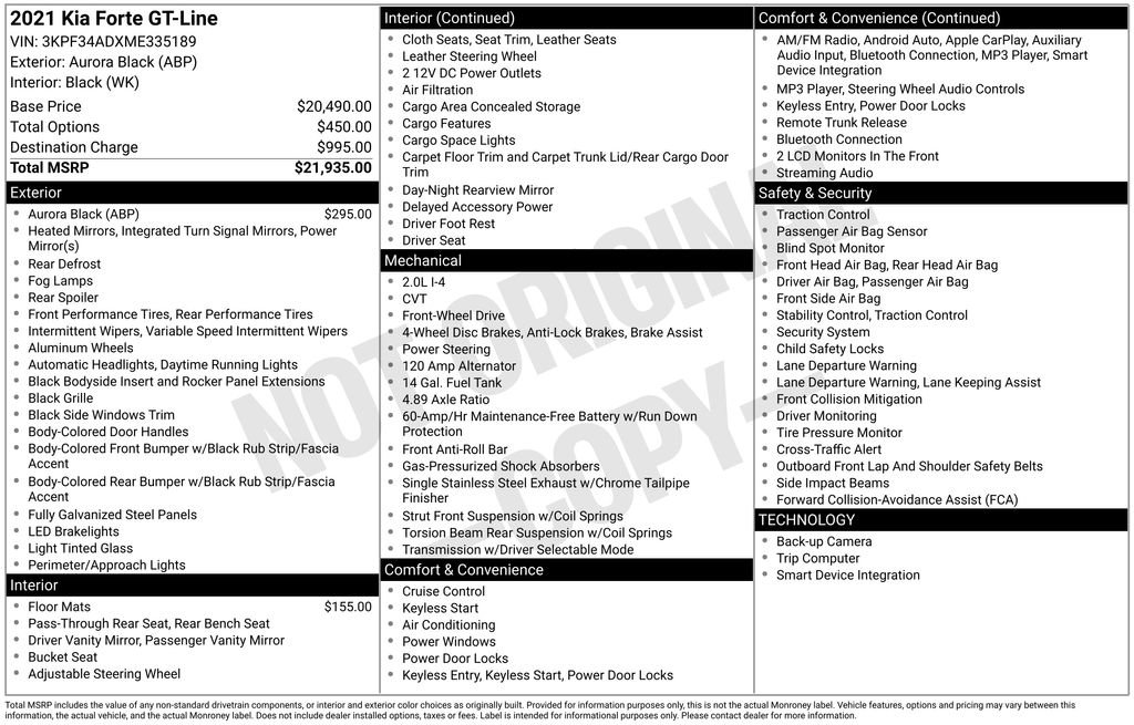 Used 2021 Kia Forte GT-Line image 34