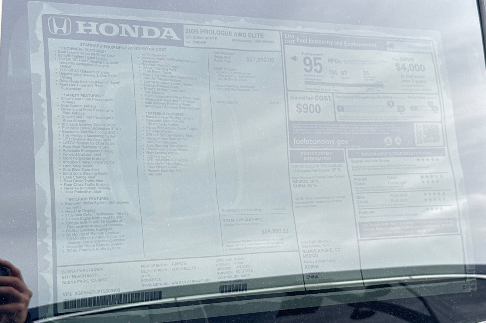 New 2026 Honda Prologue Elite image 35