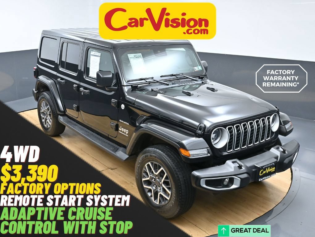Used 2024 Jeep Wrangler Unlimited Sahara AWD/4WD image 1