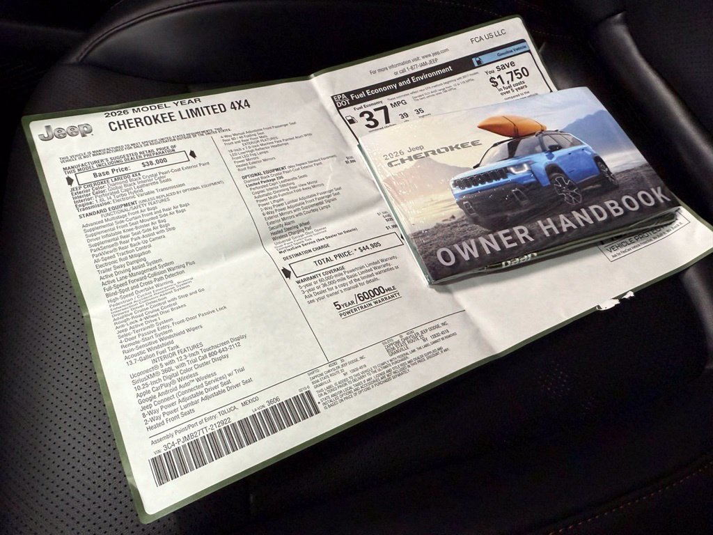 Used 2026 Jeep Cherokee Limited AWD/4WD image 34