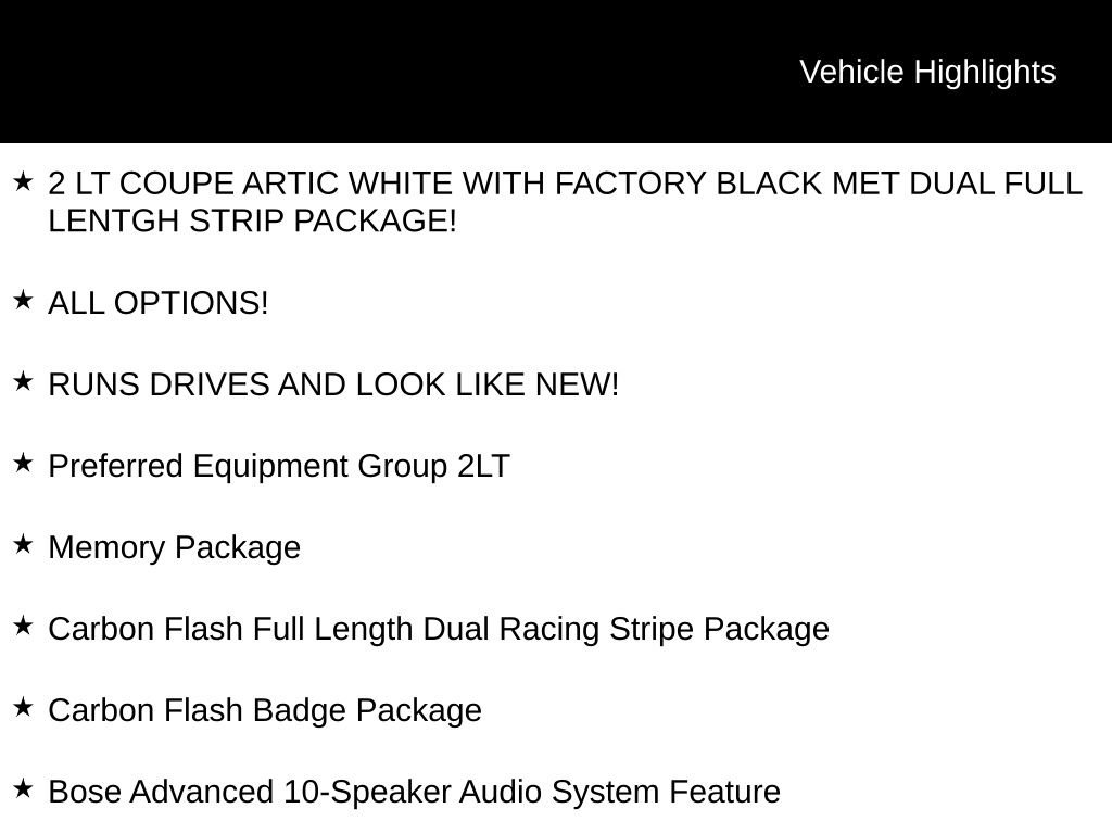 Used 2015 Chevrolet Corvette Stingray Coupe w/ 2LT Preferred Equipment Group RWD image 5