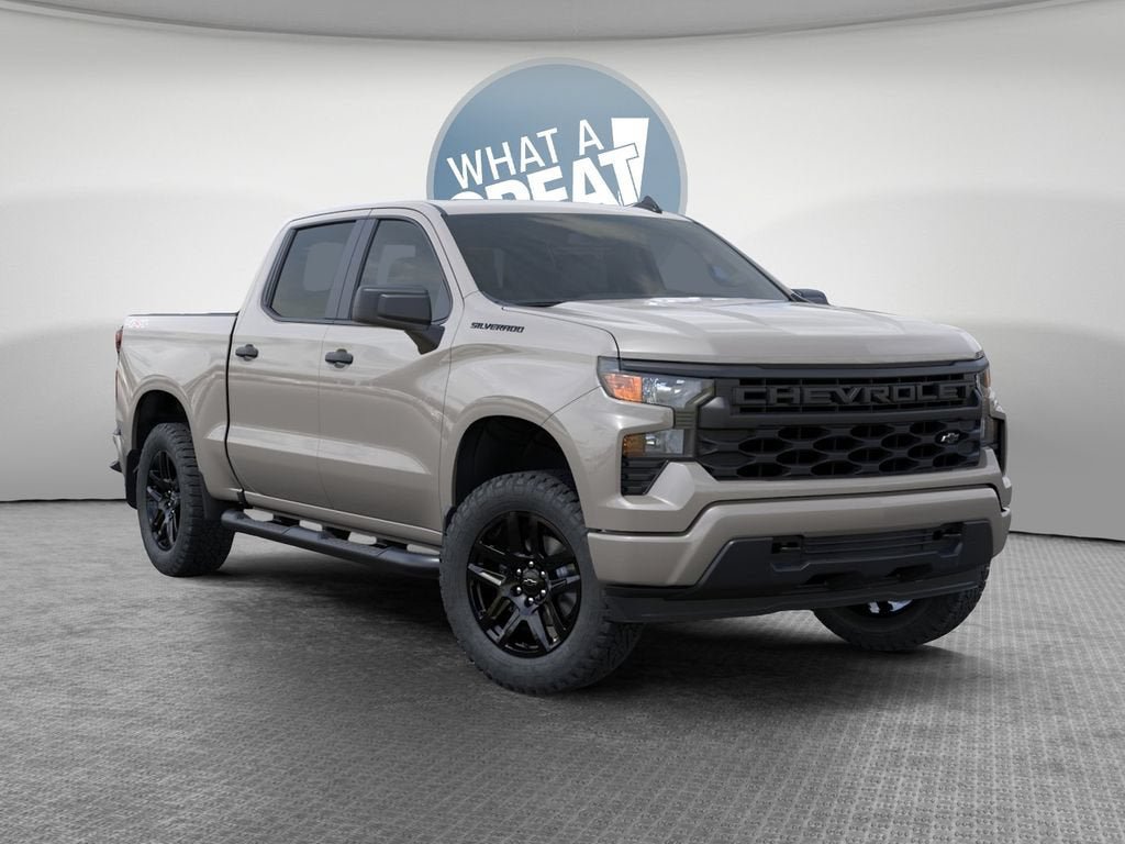 New 2026 Chevrolet Silverado 1500 Custom w/ Turbomax Blackout Package AWD/4WD image 7