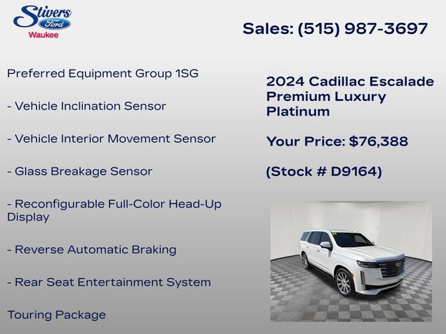 Used 2024 Cadillac Escalade Premium Luxury Platinum w/ Heavy-Duty Trailer Package AWD/4WD image 28