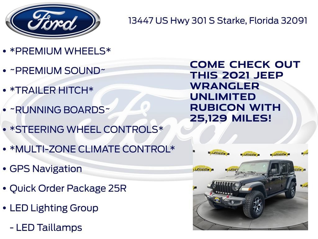 Used 2021 Jeep Wrangler Unlimited Rubicon AWD/4WD image 17