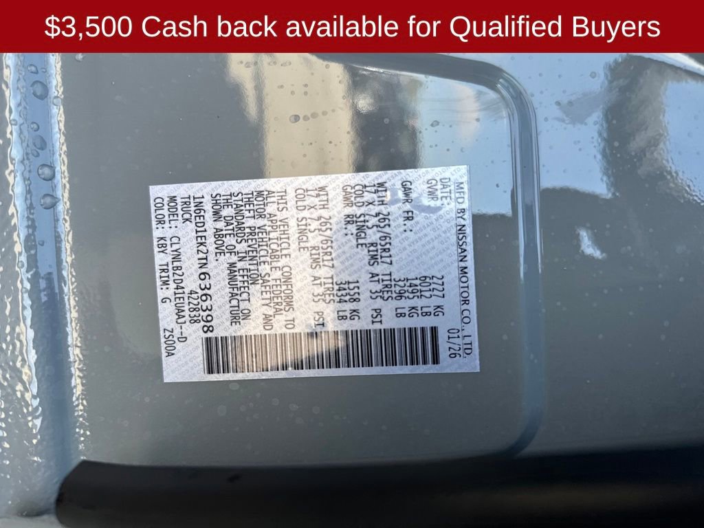 New 2026 Nissan Frontier SV w/ All-Weather Content Package image 32