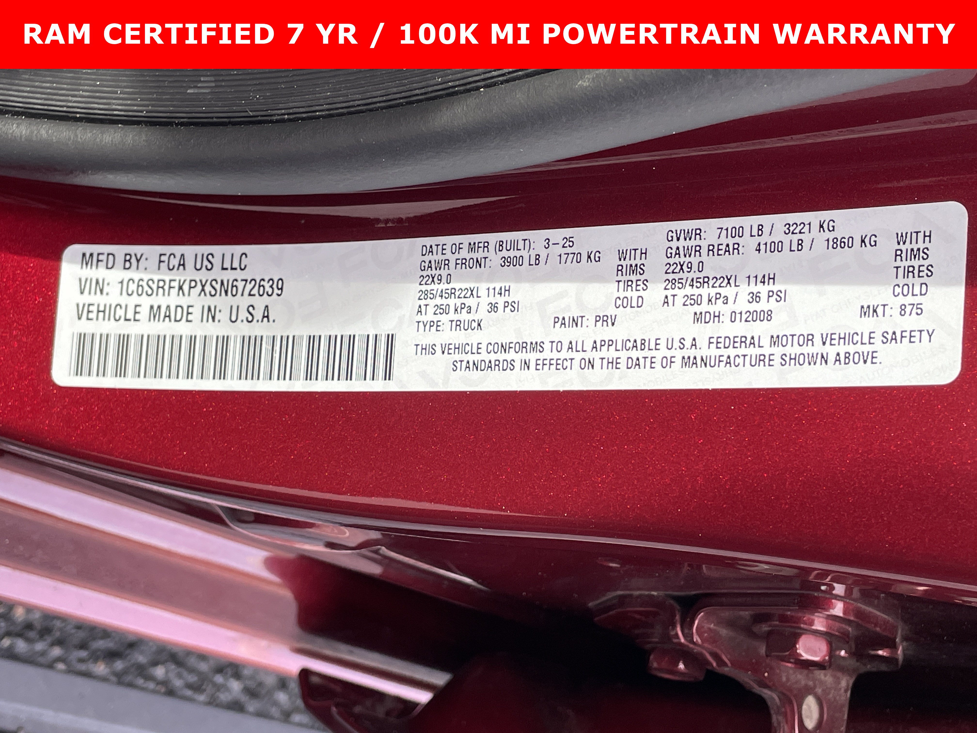 Used 2025 RAM 1500 Tungsten AWD/4WD image 34