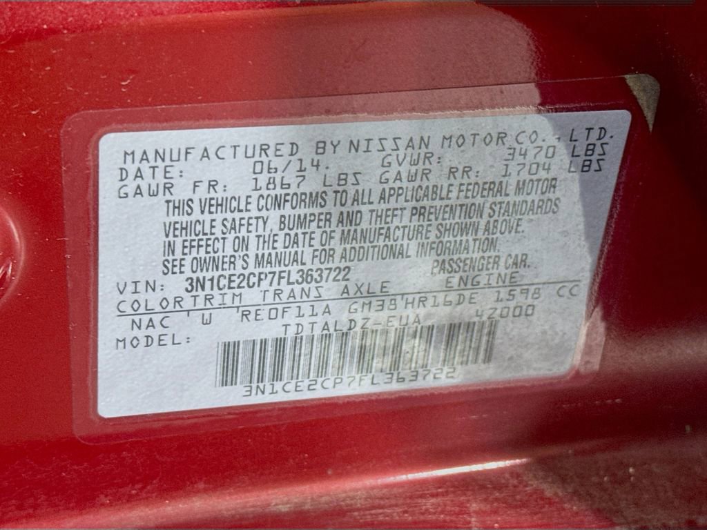 Used 2015 Nissan Versa Note SV image 37