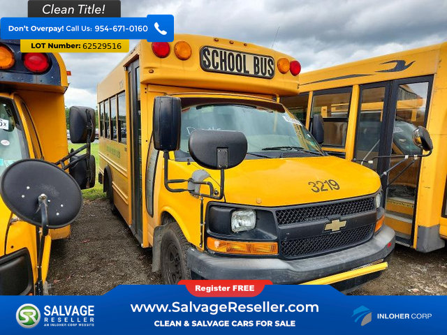 Used 2011 Chevrolet Express 3500 w/ School Bus Package RWD image 1