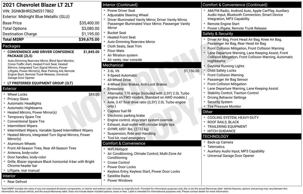 Used 2021 Chevrolet Blazer LT image 4