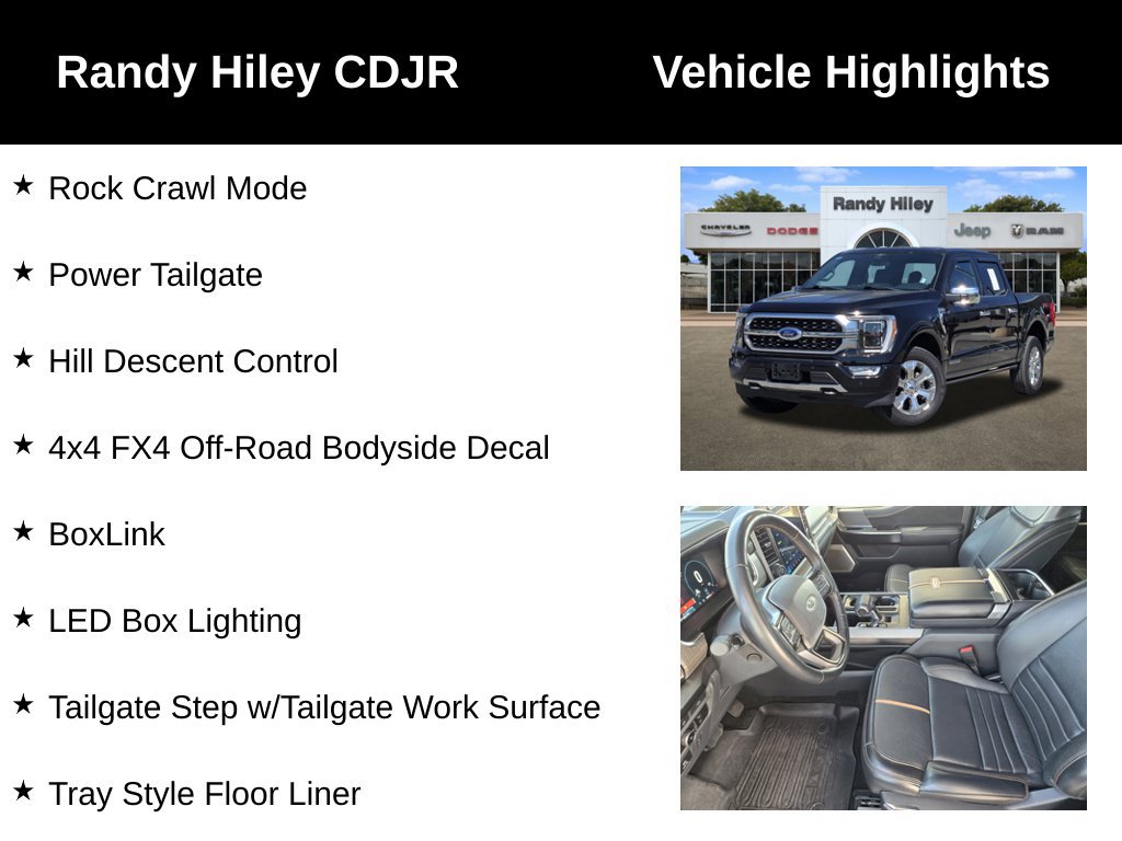 Used 2023 Ford F150 Platinum w/ Equipment Group 701A High AWD/4WD image 10