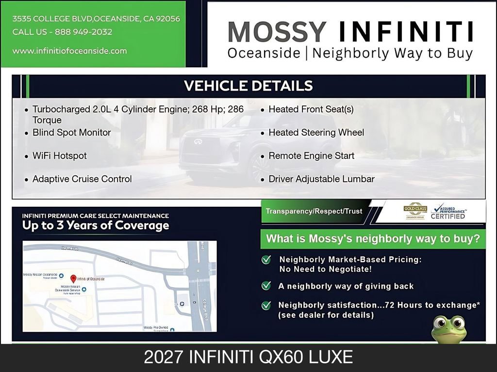 Certified 2027 INFINITI QX60 Luxe w/ Cargo Package FWD image 4
