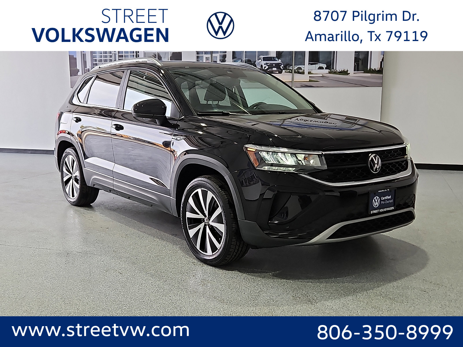 Certified 2023 Volkswagen Taos SE w/ Panoramic Sunroof Package AWD/4WD image 1