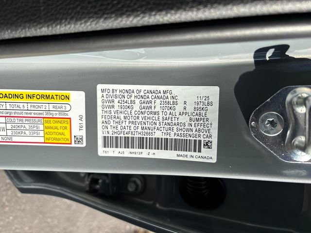 New 2026 Honda Civic Sport Touring image 31