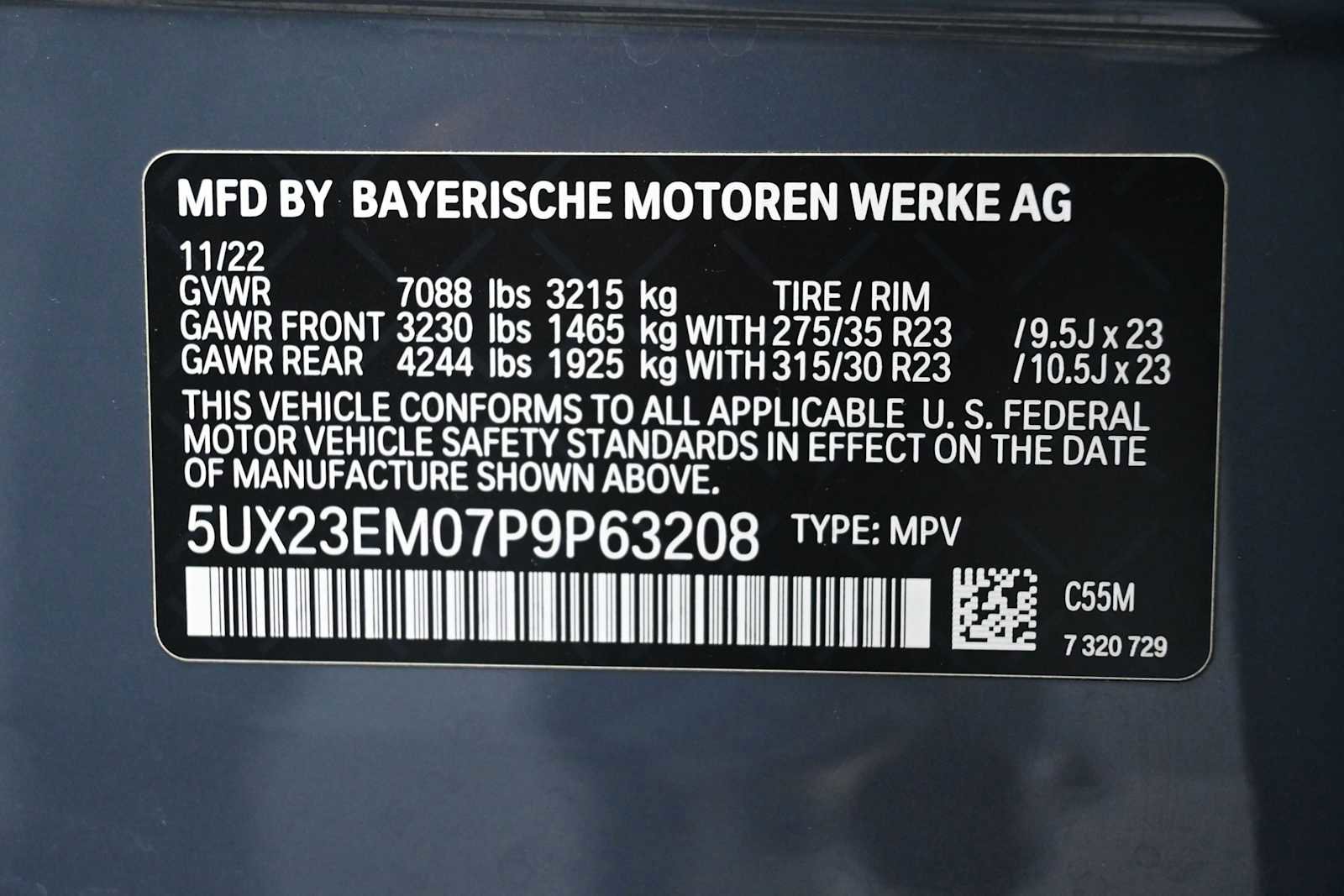 Certified 2023 BMW X7 xDrive40i w/ Executive Package AWD/4WD image 11