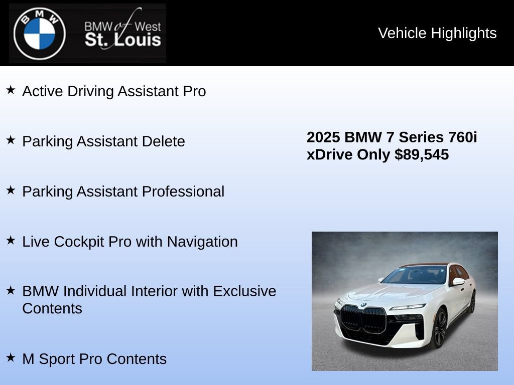 Used 2025 BMW 760i xDrive w/ Executive Package AWD/4WD image 31