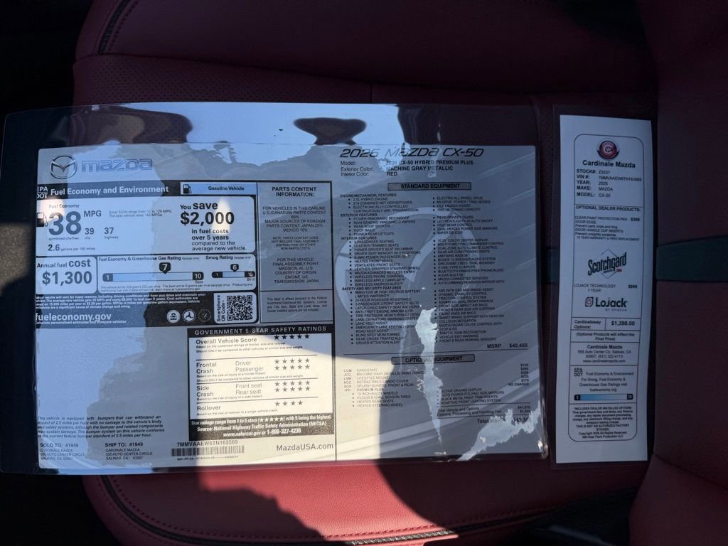 New 2026 MAZDA CX-50 2.5 Hybrid w/ Premium Plus Pkg image 35