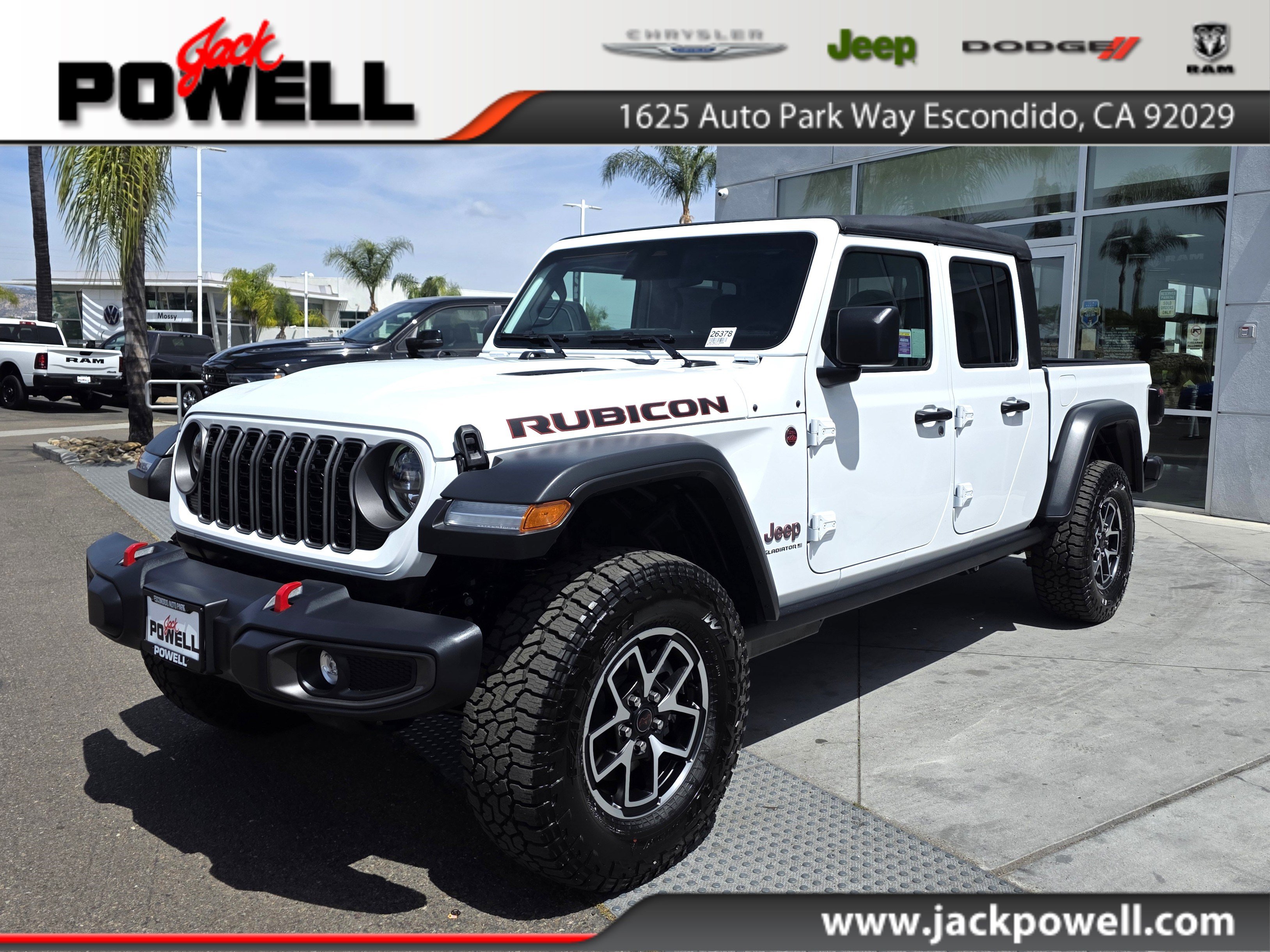 New 2026 Jeep Gladiator Rubicon w/ Steel Power Dome Hood Package