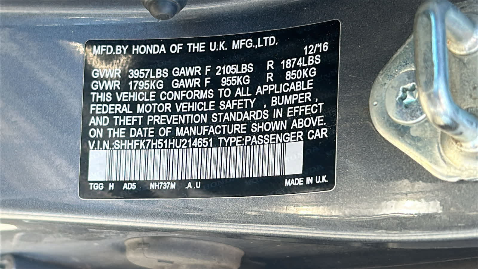 Used 2017 Honda Civic EX image 30