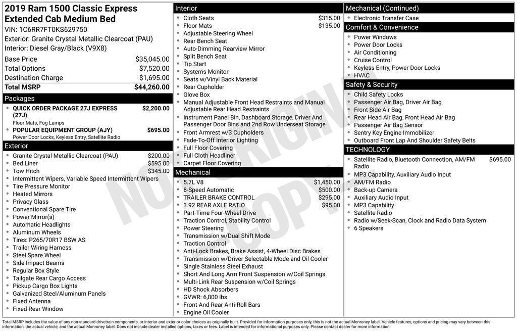 Used 2019 RAM 1500 Express AWD/4WD image 6