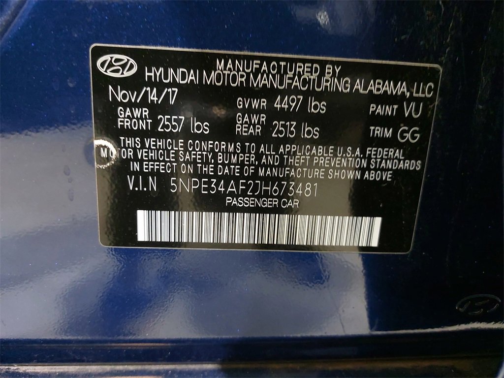 Used 2018 Hyundai Sonata Limited w/ Limited Ultimate Package 03 image 33