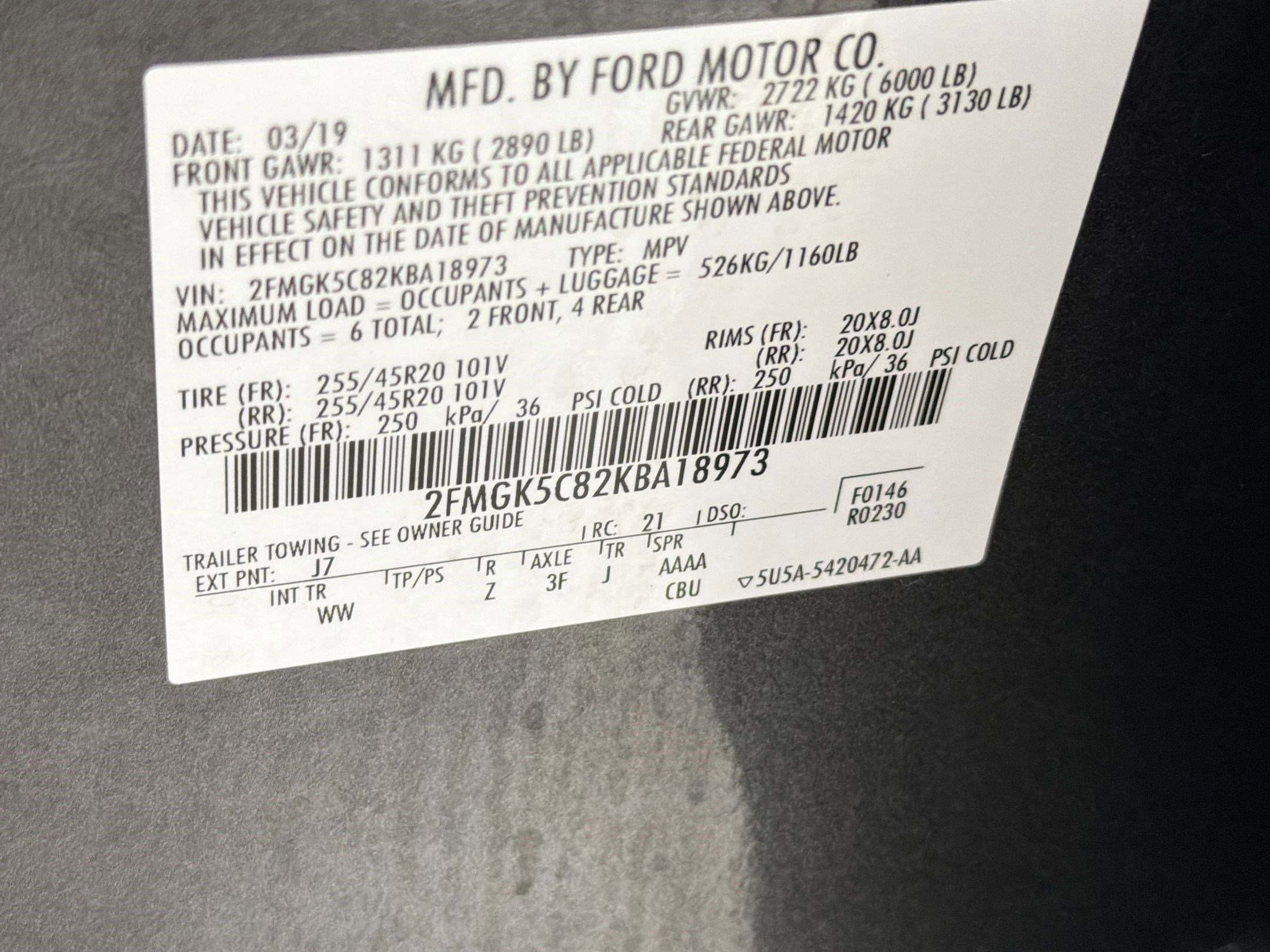 Used 2019 Ford Flex SEL w/ Equipment Group 202A image 19