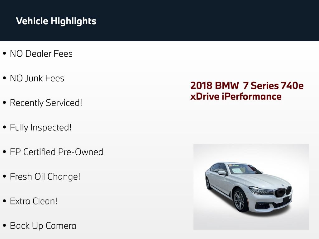 Used 2018 BMW 740e xDrive w/ M Sport Package AWD/4WD image 67