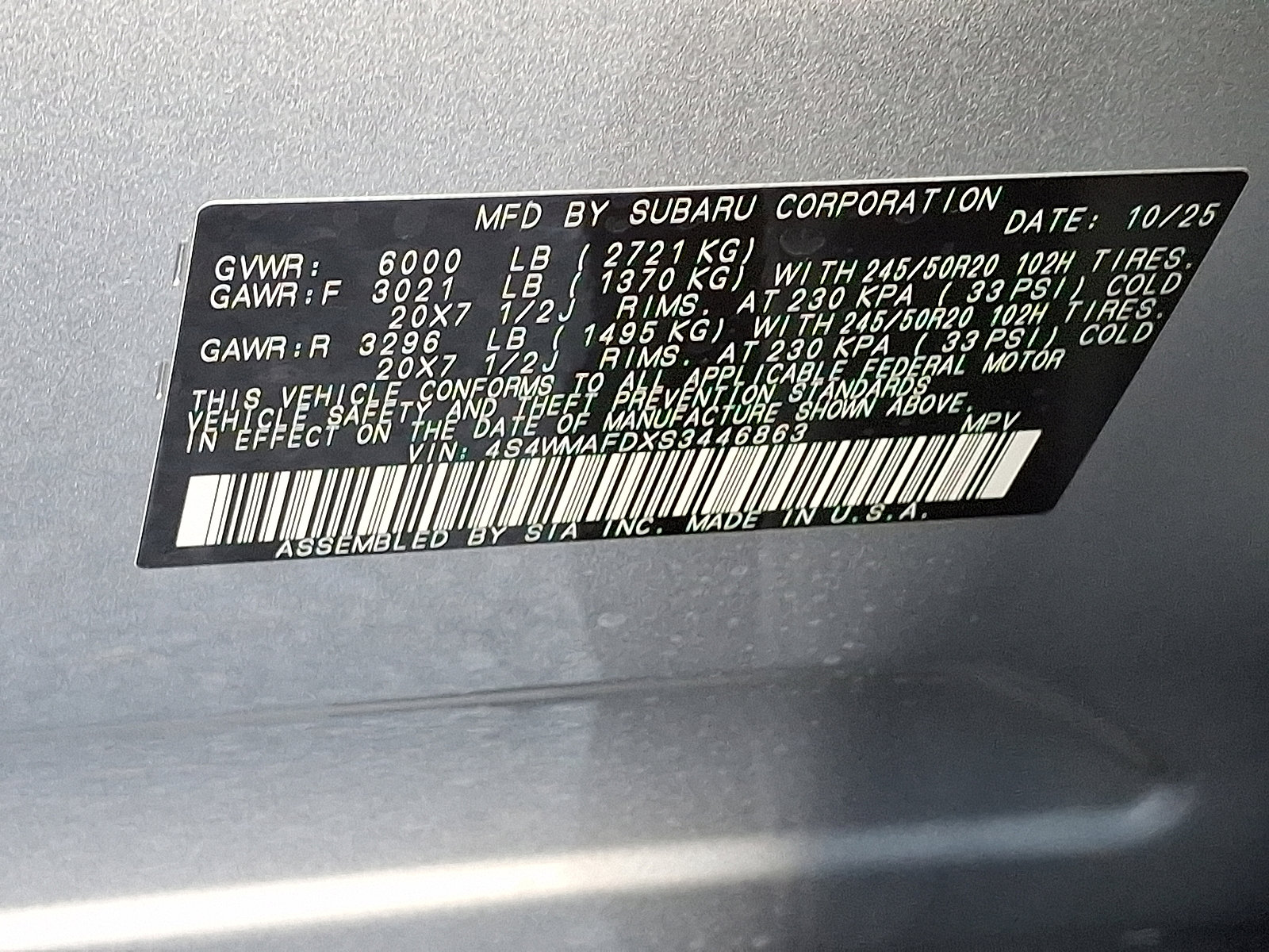 New 2025 Subaru Ascent Onyx Edition image 14