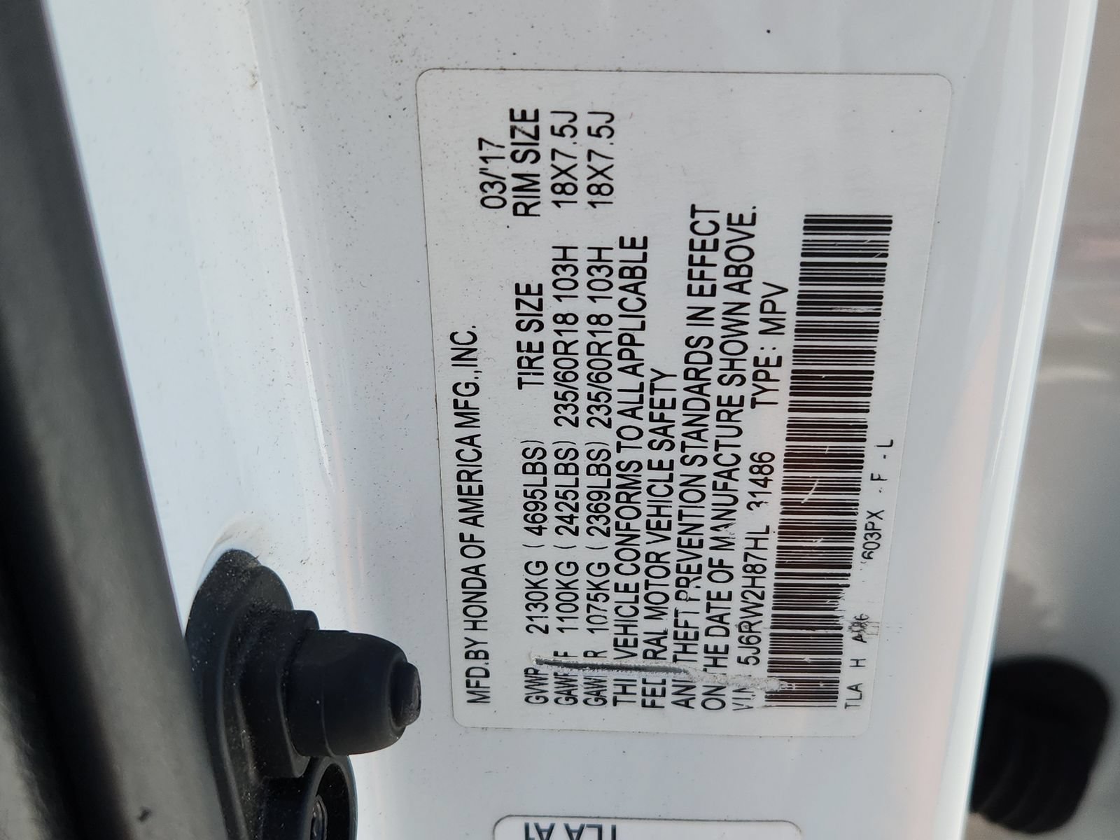 Used 2017 Honda CR-V EX-L image 18