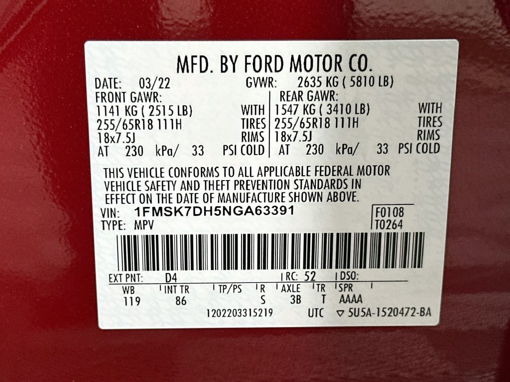 Used 2022 Ford Explorer XLT RWD image 31