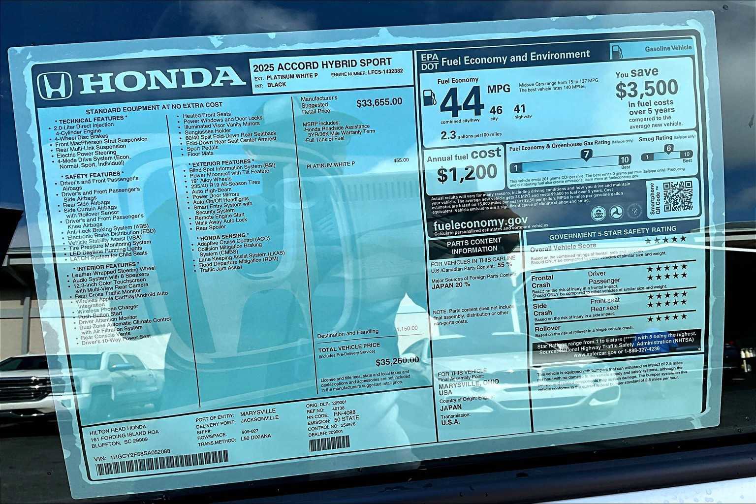 New 2025 Honda Accord Sport image 17