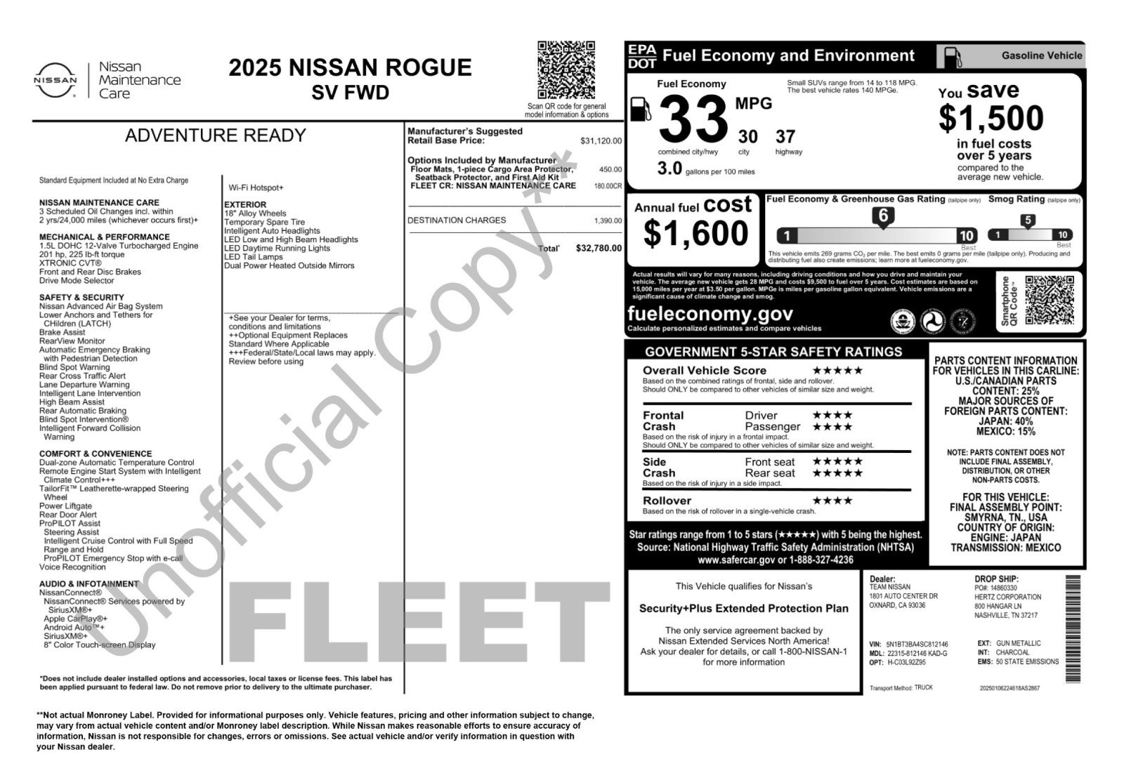 Used 2025 Nissan Rogue SV FWD image 48
