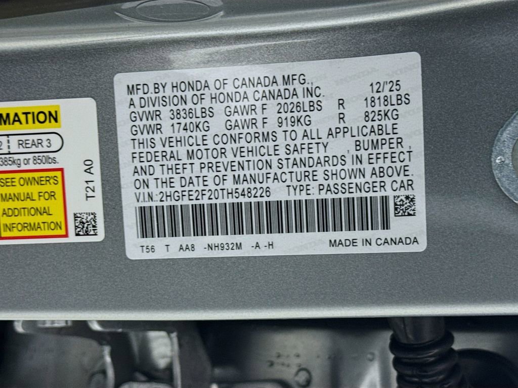 New 2026 Honda Civic LX image 32