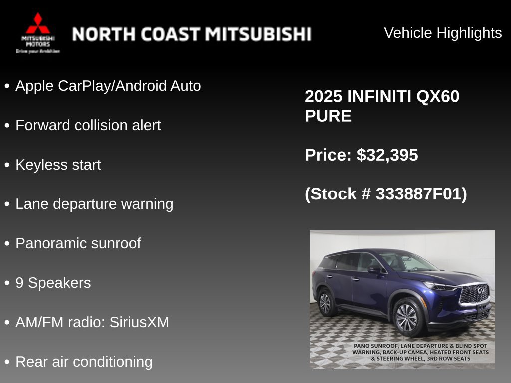 Used 2025 INFINITI QX60 Pure AWD/4WD image 2