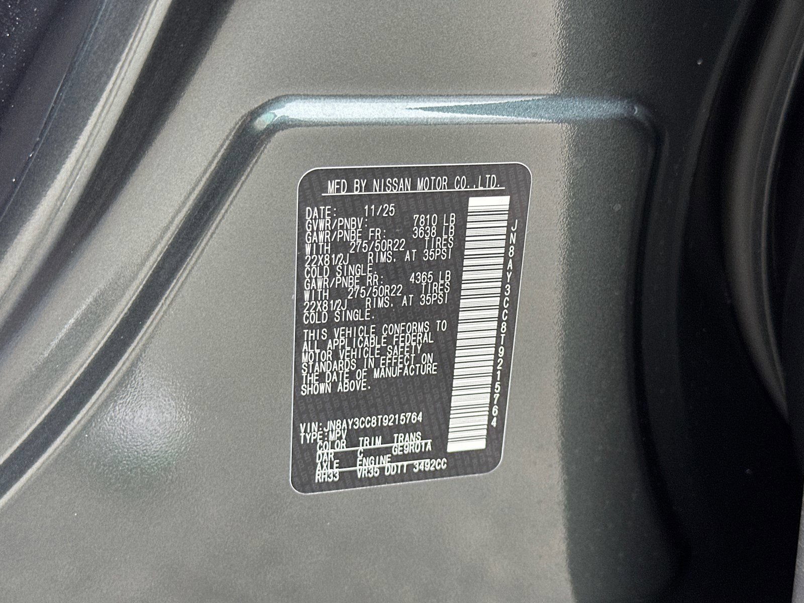New 2026 Nissan Armada Platinum Reserve AWD/4WD image 40