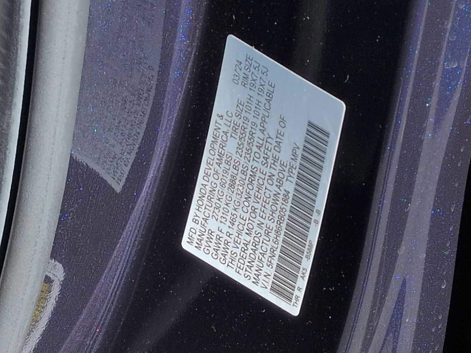 Used 2024 Honda Odyssey Touring image 38