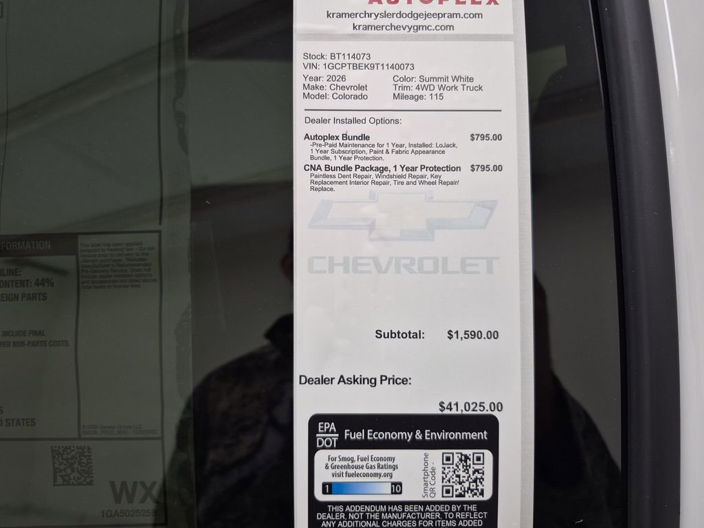 New 2026 Chevrolet Colorado W/T w/ Advanced Trailering Package image 35