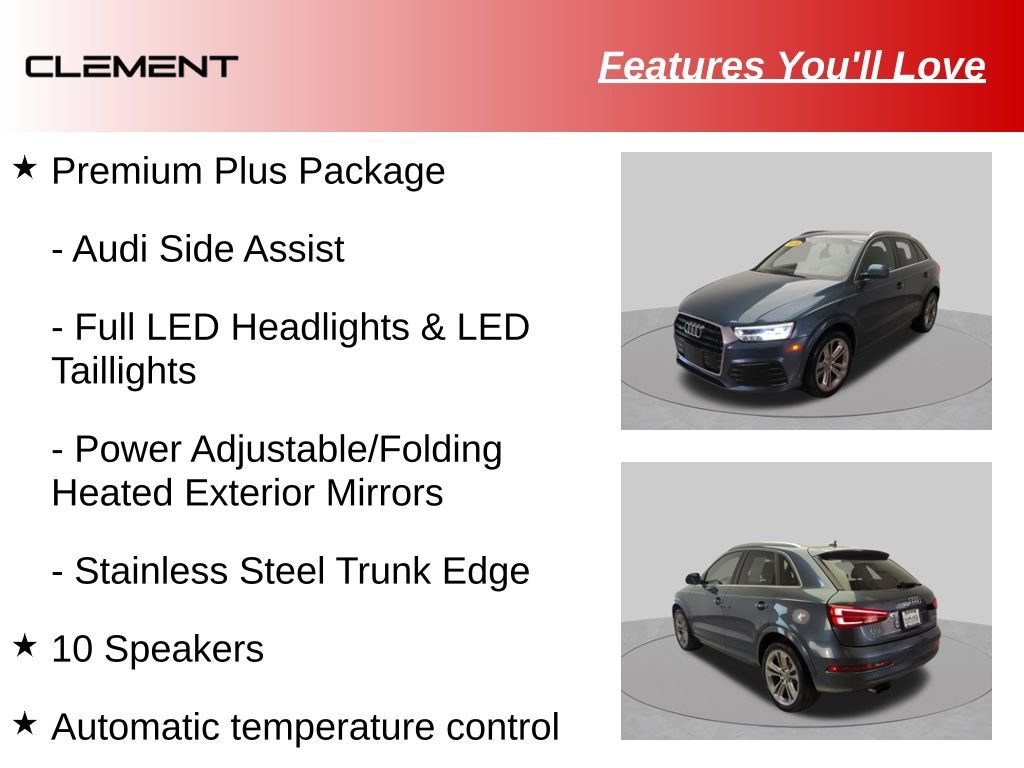 Used 2018 Audi Q3 2.0T Premium Plus w/ Premium Plus Package AWD/4WD image 9