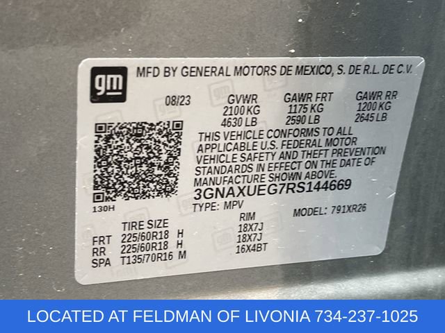Certified 2024 Chevrolet Equinox LT AWD/4WD image 33