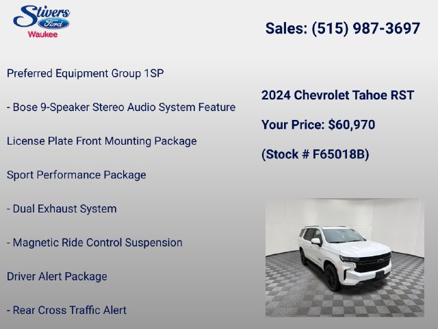 Used 2024 Chevrolet Tahoe RST w/ Sport Performance Package AWD/4WD image 22